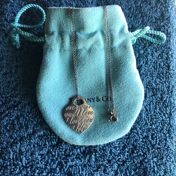 Authentic Tiffany & Co “ I love you “ Pendant - Picture 4 of 4